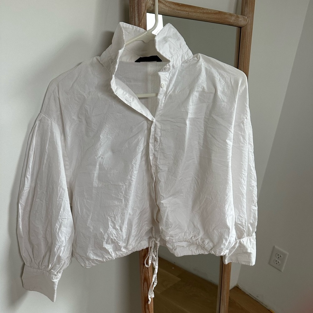 Defacto White Button-Up shirt